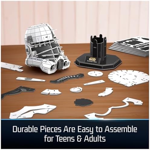 4D Build Star Wars Stormtrooper Helmet 3D Puzzle Model Kit, Room Display