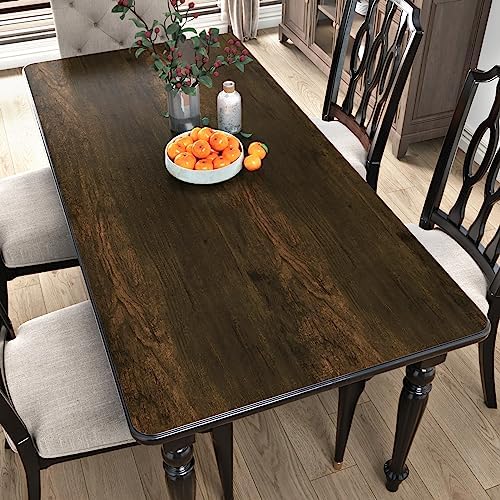 WESTICK Countertop Contact Paper Wood Peel and Stick Wallpaper for Office Desk Brown Wood Grain Contact Paper for Cabinets Self Adhesive Kitchen Countertop Peel and Stick Wooden Wallpaper 394" x 15.8"