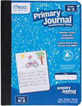 Mead Primary Journal Creative Story Tablet Composition Notebook, 7.5" x 9.75", Grades K-2, 100 Sheets, Color Selected For You (10297)