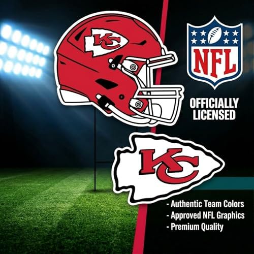 NFL Logo & Helmet 2 Pack Yard Sign Set