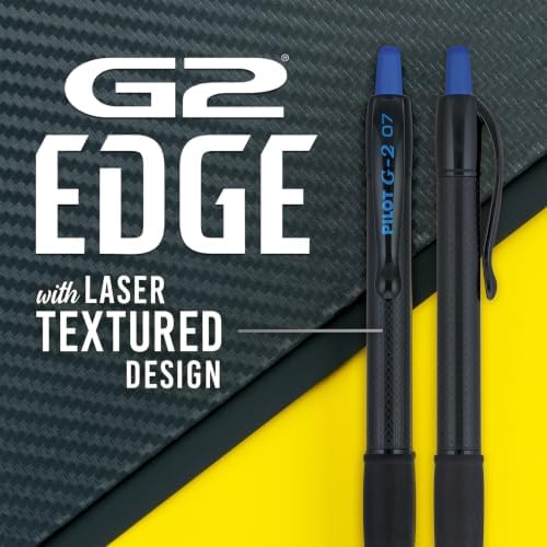 PILOT G2 Edge Blue Pens, 12ct box, Fine Point 0.7 mm