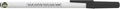 DISCOUNT PROMOS Custom Value Stick Pens Set of 50, Personalized Bulk Pack - Blue Ink, Great for Office, School, Business, Tradeshows, Events - Black Cap