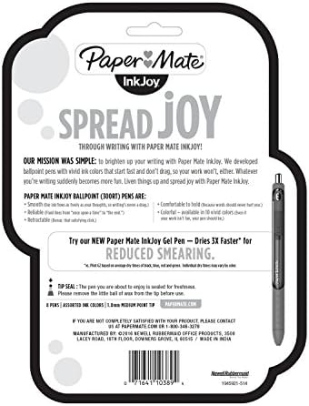 Paper Mate InkJoy 300RT Retractable Ballpoint Pens, Medium Point (1.0mm), Assorted, 48 Count, 6 Packs of 8
