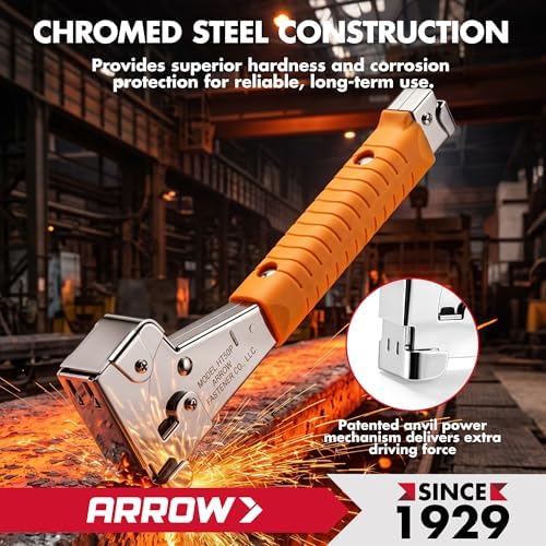 Arrow T50 Heavy-Duty Staple Gun, Manual Stapler
