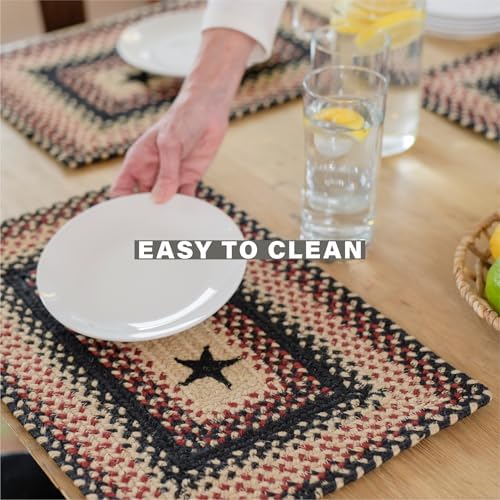 Homespice Gloucester Braided Table Runner for Primitive Decor, Rect 11x36