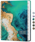 Planner 2026-2027, Jul 2026-Jun 2027 Academic Monthly & Weekly Planner | 6.3" x 8.5" Hardcover Pretty Calendar Planner for Women, Spiral Organizer for School Office Home Supplies, Emerald Shores