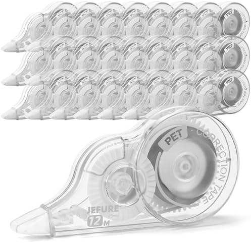 30 Pcs Correction Tape, 39.4 ft White Wrong Out, 0.2 in Width
