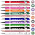 Qingxily Up to 300 Pcs Custom Pens Bulk Personalized Pens with Free Engraving Customized Stylus Ballpoint Pens with Your Name Text Message for Business Graduation Anniversaries-12 Pcs