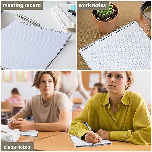 Maitys 6 Pcs Steno Spiral Notebooks, Stylish Color, Classic Style