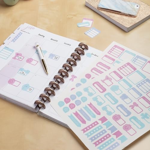 Avery Printable Sticker Paper, 8.5" x 11", Matte White, Repositionable Adhesive, Laser/Inkjet Compatible, 15 Full-Size Label Sheets, Great for Product Branding, Cute Stickers, Crafts, and More (3383)