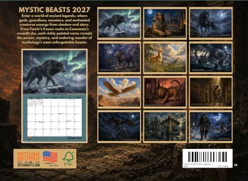 Mythic Beasts 2027 Calendar Fantasy