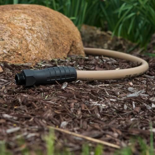 Flexzilla Colors SwivelGrip Garden Hose 5/8 in. x 10 ft., Lightweight All-Weather Water Hose, Durable and Flexible, Leak-Free Connections, Brown Mulch