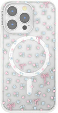 PopSockets iPhone 13 Pro Phone Case with MagSafe, Wireless Charging Compatible, Bow - Bows & Blooms