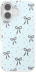 PopSockets iPhone 17 Phone Case with MagSafe- Tiny Bows | Magnetic, Wireless Charging, Camera & Drop Protection, Bow, Phone, Women
