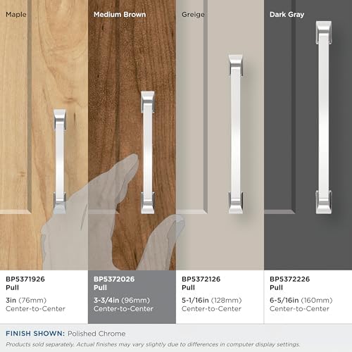 Amerock 3-3/4" Westerly Polished Chrome Drawer Pull