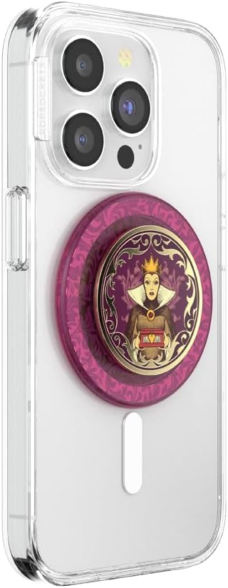 PopSockets Phone Grip for MagSafe, Magnetic Holder- Evil Queen | Removable, For Kindle / Android / iPhone, With Magnet, Disney, Mickey Mouse, Minnie, iPad, Removable, Popper