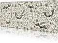 LIMKRIAN Bat Mouse Pad, Large Gaming Desk Mat, 31.5 x 11.8 in Gothic Decor