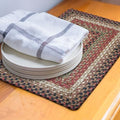 Homespice Gingerbread Jute Braided Table Mats, Rect 10x15 Set of 4