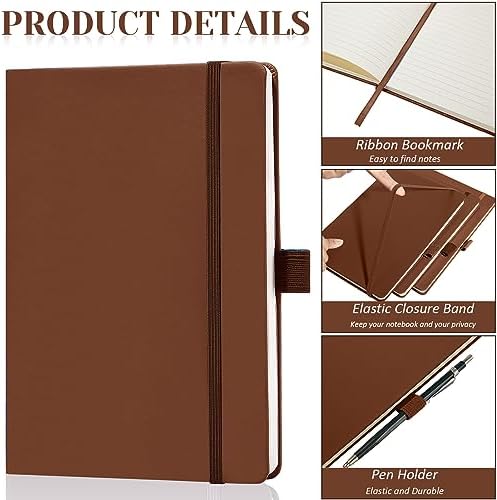 Laumoi 14 Pack Hardcover Lined Journal Notebooks Bulk,Deep Color,A5