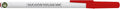 DISCOUNT PROMOS Custom Value Stick Pens Set of 10, Personalized Bulk Pack - Blue Ink, Great for Office, School, Business, Tradeshows, Events - Red Cap
