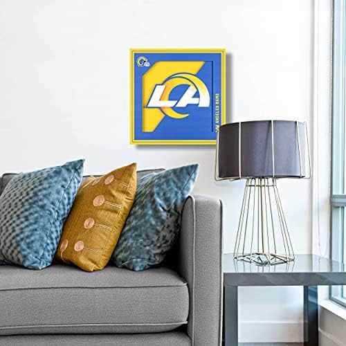 YouTheFan NFL Los Angeles Rams 3D Logo Series Wall Art