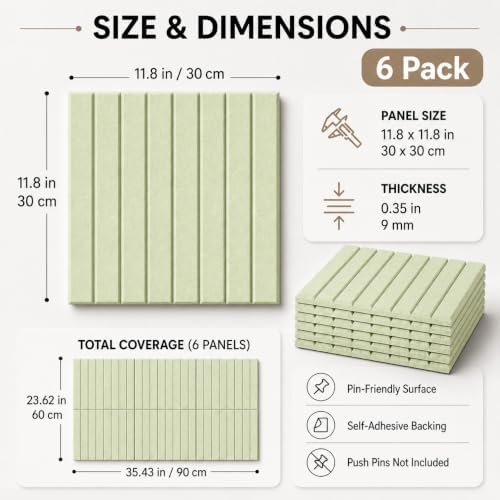 Stripe Felt Bulletin Board Tiles, Cork Board Alternative 24 x 36in