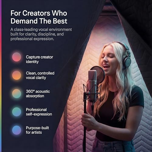 Snap Studio Portable Vocal Booth, Original & Best for Home Studio Recording