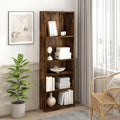 Furinno Jaya 5-Tier Book Shelf with Adjustable Shelves, Amber Oak