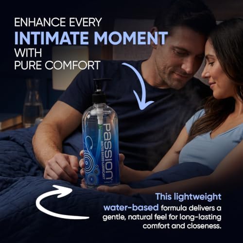 Passion Natural Water-Based Personal Lubricant - 34 Fl Oz (Pack of Two)