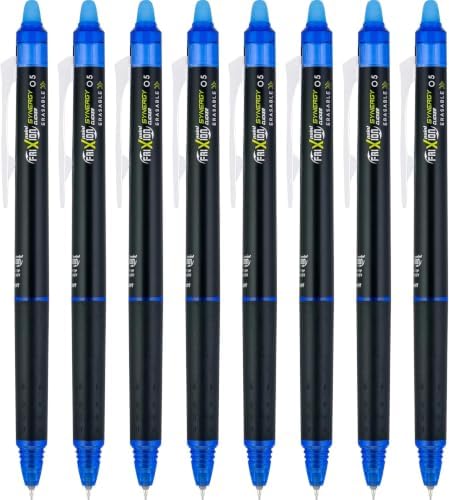 PILOT FriXion Synergy Clicker Erasable Gel Ink Pens, Extra Fine Point, Blue Ink, (17849) (Pack of 64)
