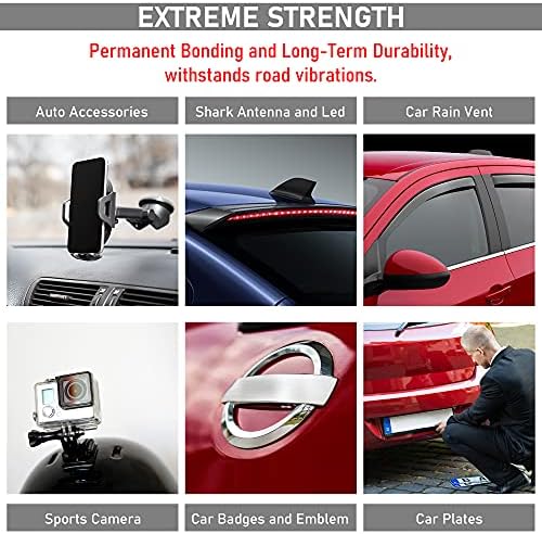 CANOPUS Double Sided Tape, 5952 Heavy Duty Mounting Tape, Strong Bond & Weatherproof Seal Strip for Automotive Mounting, Picture and Photo Frame, Poster, Craft, 0.75 in x 45 ft, Black, Made in USA