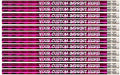 Express Pencils Personalized Pencils - Round - Glitz & Glitter Foil Theme - Full Color Print w/your name, message, text or logo FREE PERSONALIZATION ** Great gift ideas - 12/Set (MAGENTA PRISM)