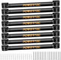 POWERTEC 12 Inch Magnetic Tool Holder Strip (8-Pack), Heavy Duty Metal Magnet Bar Organizer for Garage, Workshop and Kitchen, Wall Mount Storage Rack with Screws