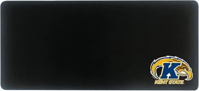 Kent State University Classic Cloth Desk Mat, Durable Office Supplies, Non-Slip Base, Responsive Desk Pad with Smooth Cloth Surface, Black