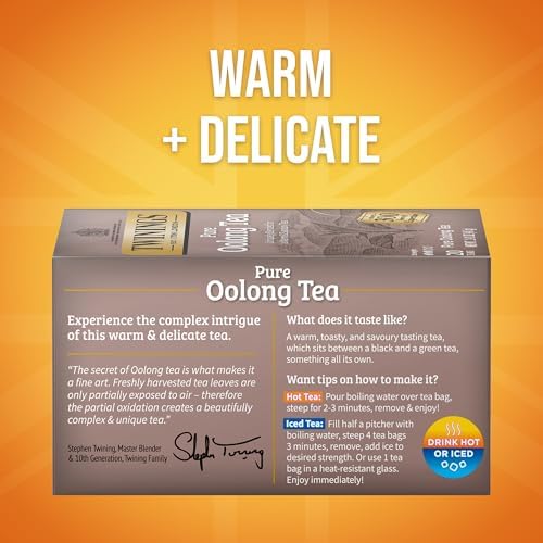 Twinings of London Pure Oolong Tea Bags, 20 Count (Pack of 6)
