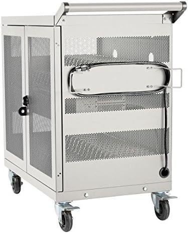 Tripp Lite 32-Port USB Charging Cart Storage Station for Android & Tablet, White (CSC32USBW)