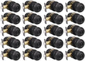 KNOBWELL Oil Rubbed Bronze Door Knobs for Bedroom or Bathroom, Interior Door Knob, Bronze Privacy Door Locks, Keyless Turn Lock, 20Pack