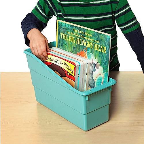 Really Good Stuff Durable Book & Binder Holders 12-Pack, Water