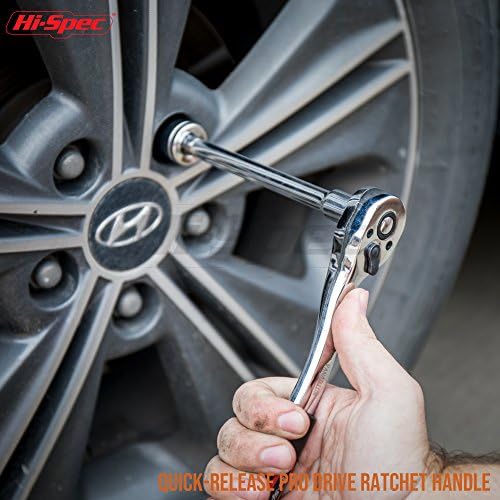 Hi-Spec SAE Auto Mechanics Hand Tool Kit Car Motorcycle Ratchet Wrench