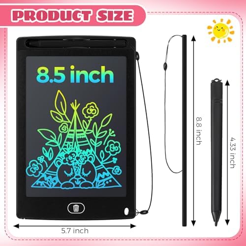 Zhehao 32 Pcs LCD Writing Tablet for Kids 8.5" Erasable Doodle Board