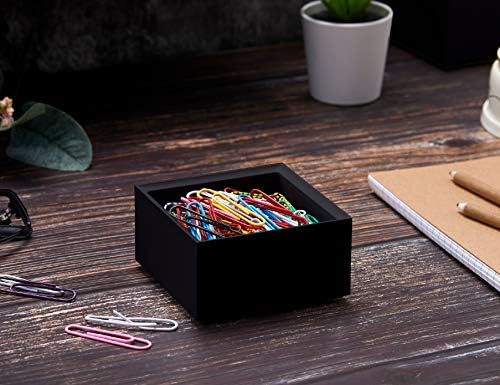 Bostitch Office Konnect Accessory Tray & Storage Cup Bundle, Desktop, Black