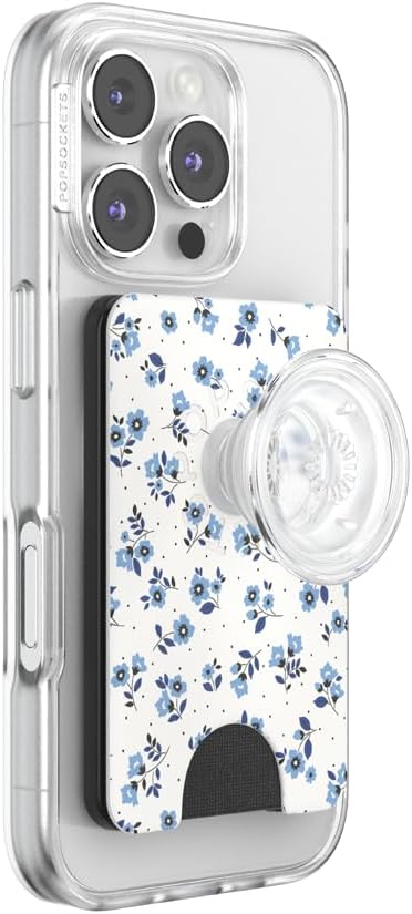 PopSockets Phone Wallet for MagSafe with Grip- Forget Me Walz | PopWallet, Holds 3 Cards, Magnetic, Removable, Secure, Bow, Phone, Women