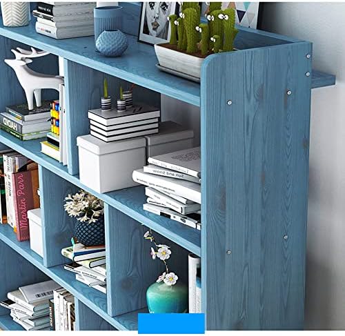 Freestanding Bookshelves Storage Display Cabinet Anti-Fall Utility Organizer Shelves for CDs/Movies/Books for Bedroom Living Room Home Office (140x20x90cm)