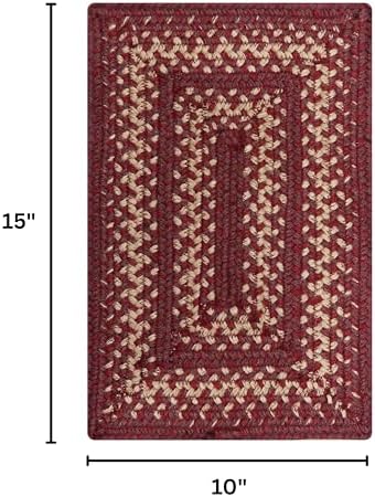 Homespice Autumn Maple Jute Braided Table Mats, Rect 10x15 Set of 4