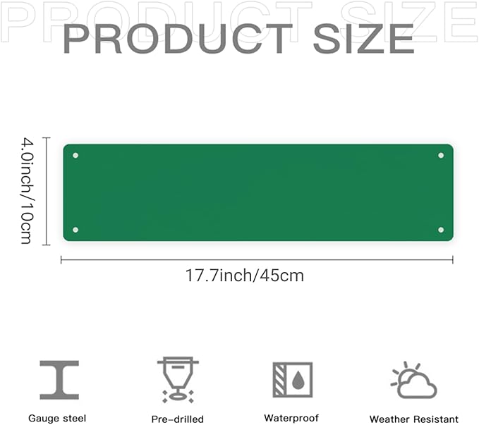Custom Street Signs - Custom Signs Outdoor Metal Sign Customized Road Sign - Personalized Street Sign With Text Logo Photo For Office Business Workplace Home Bar Indoor Outdoor Use 4"x18"