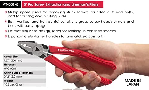 VAMPLIERS 3-PC Stripped Screw Extractor Pliers Set Made in Japan