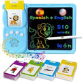 Talking Flash Cards with Writing Tablet - Spanish English, Blue