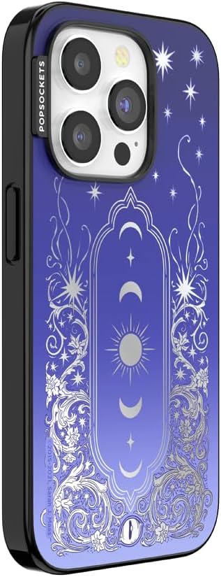 PopSockets iPhone 15 Pro Phone Case with MagSafe, Wireless Charging Compatible, Bookish - Mirror Curse Breaker