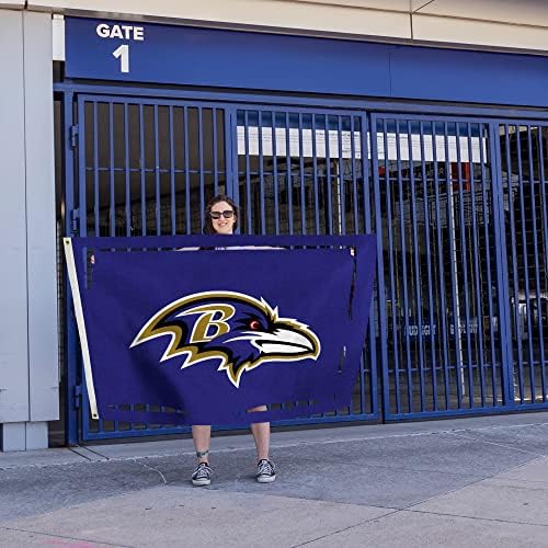 NFL Rico Industries Standard 3' x 5' Banner Flag Single Sided - Indoor or Outdoor - Home Décor