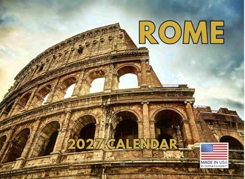 Rome Calendar 2027 Monthly Wall Calender 12 Month | American Made In The USA